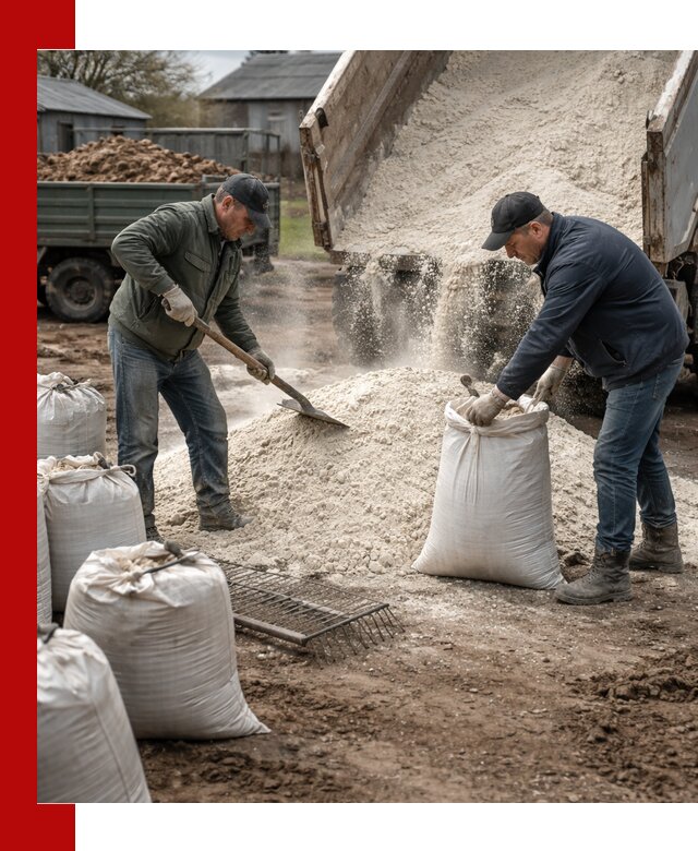 Доставка извести пушонки в Геленджике оптом и мелким оптом