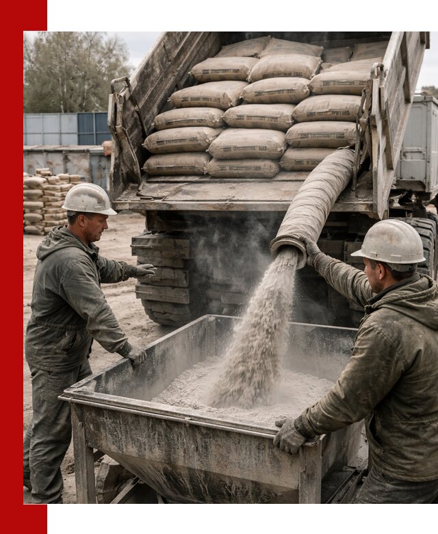 Доставка цемента М400 в Геленджике оптом и в розницу