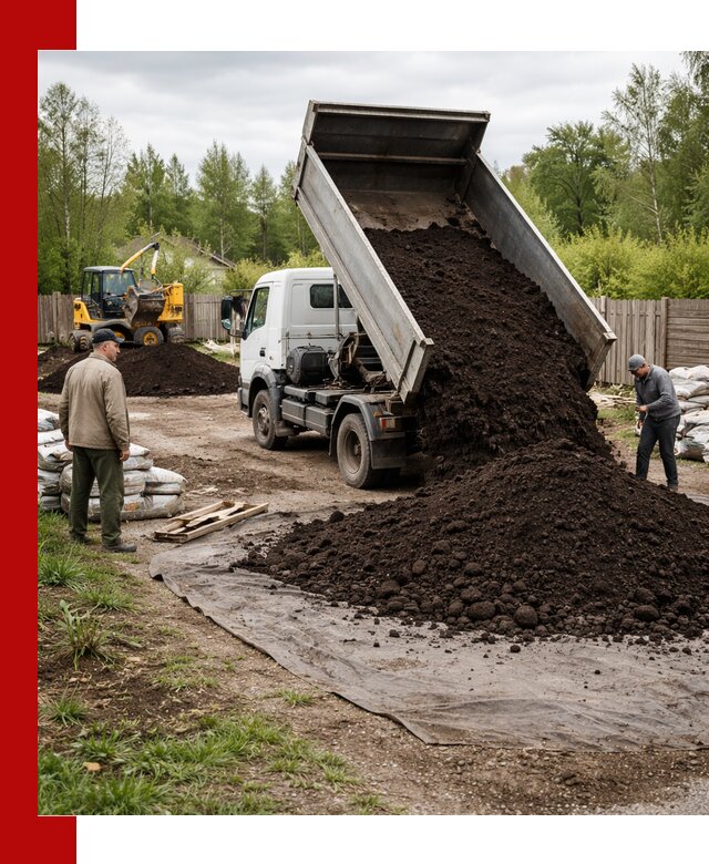 Доставка качественного почвогрунта в Геленджике оптом и в розницу