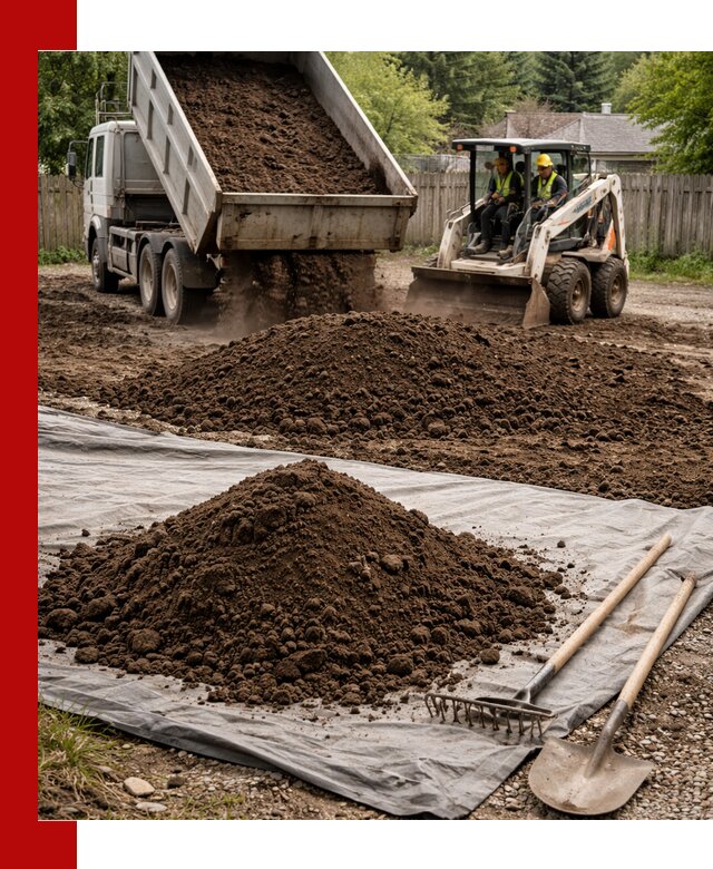 Грунт для отсыпки участка с доставкой в Геленджике