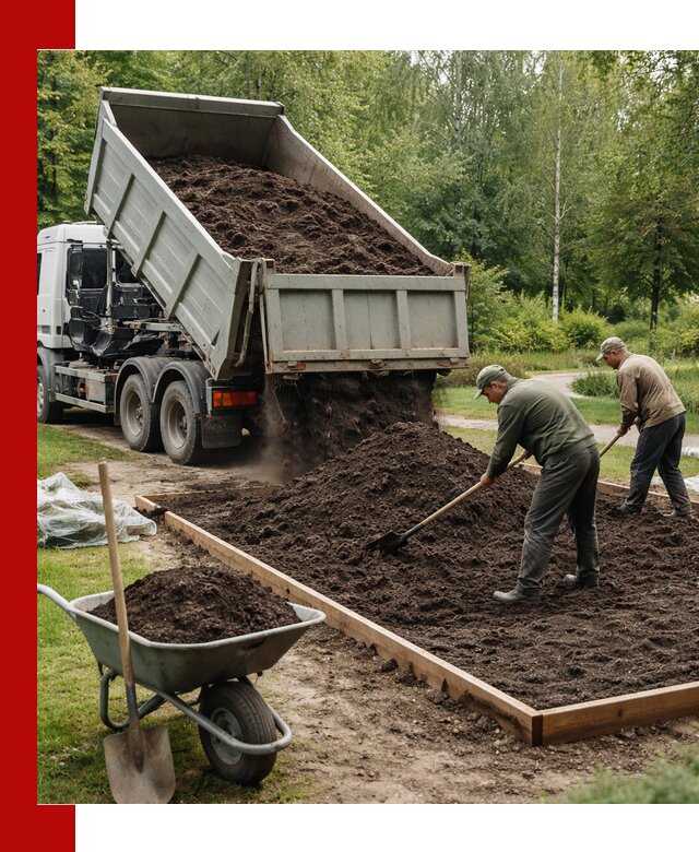 Доставка грунта для озеленения и благоустройства в Геленджике
