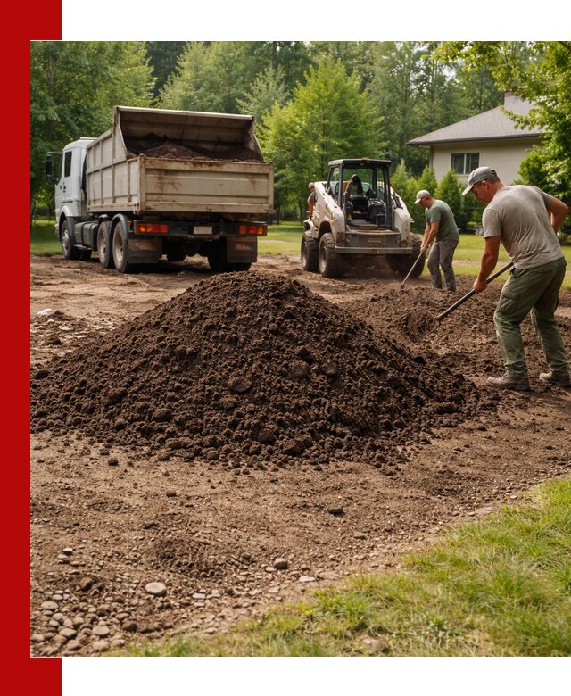 Доставка и укладка грунта для газона в Геленджике