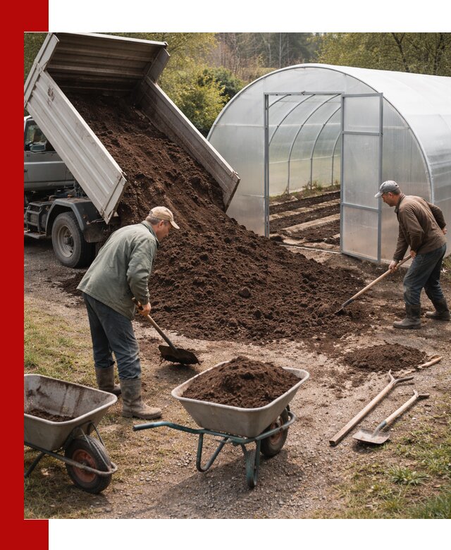Грунт для теплицы с доставкой в Геленджике — плодородный субстрат под растения