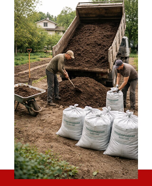 Плодородная смесь в Геленджике от 4365 р./куб с доставкой | ПРОНЕРУДГлн