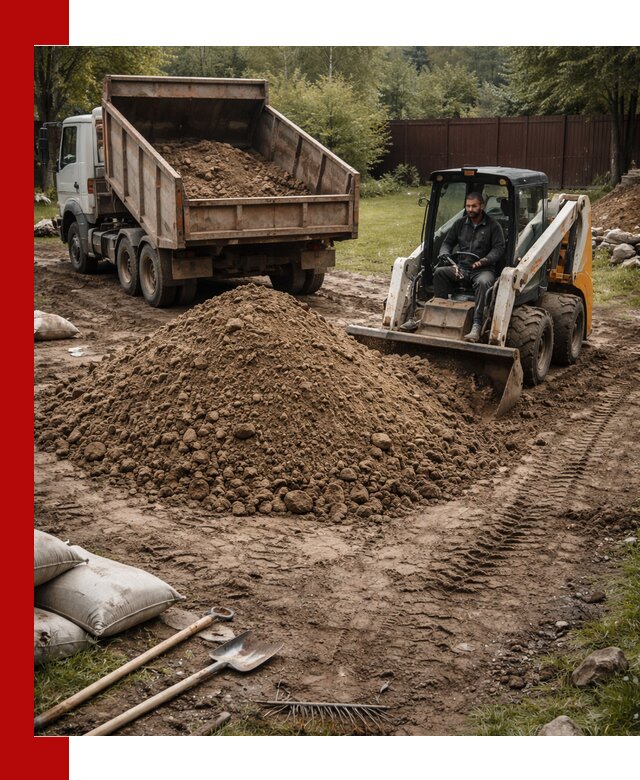 Суглинок для планировки участков в Геленджике с доставкой и выгрузкой