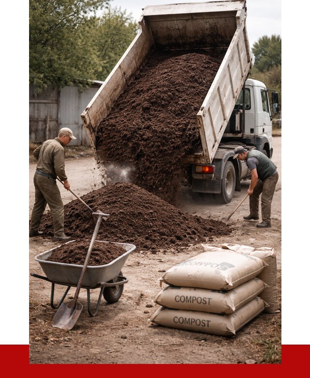 Купить компост в Геленджике от 4365 р. за куб с доставкой | ПРОНЕРУДГлн