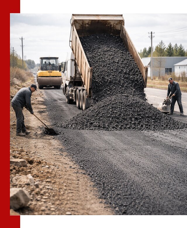 Асфальтовая крошка для дорог в Геленджике — поставка и доставка