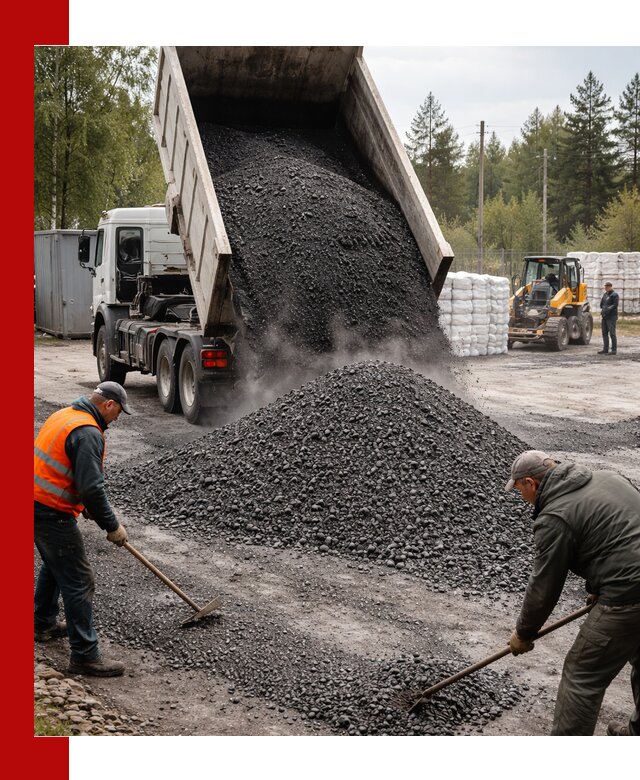 Доставка и продажа асфальтного гранулята в Геленджике