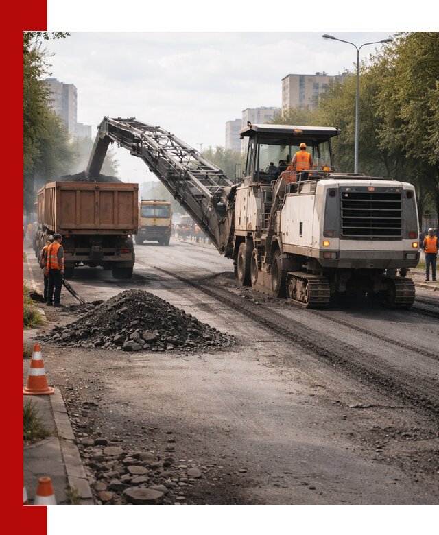 Фрезерованный асфальт в Геленджике — удаление и вывоз старого покрытия