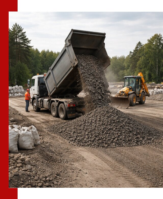 Доставка дробленого асфальта в Геленджике для дорожных работ