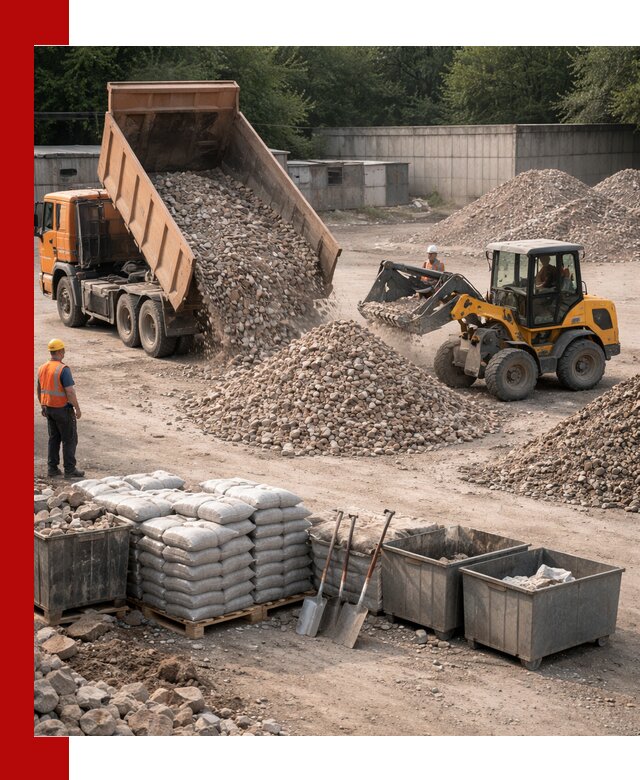 Вторичные материалы для отсыпки в Геленджике — поставка и доставка