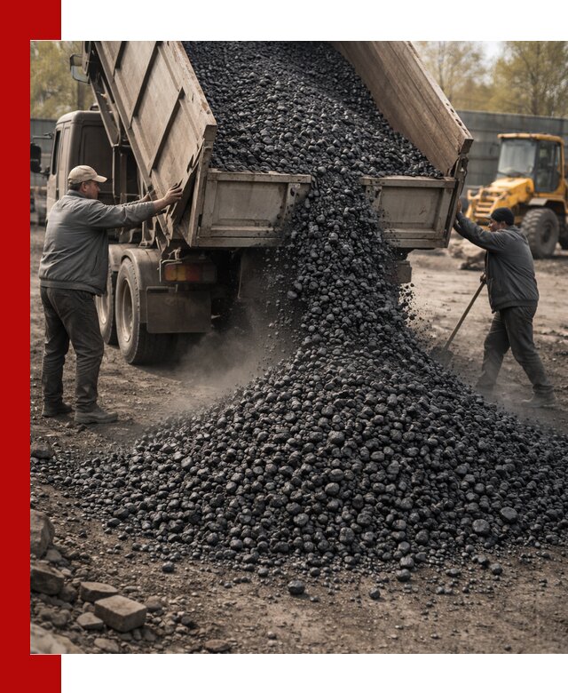 Доставка угля семечка самосвалами в Геленджике