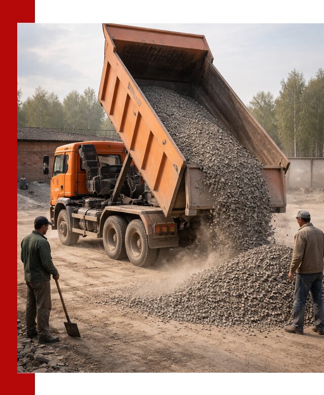 Доставка самосвалом 20 м3 в Геленджике быстро и надежно