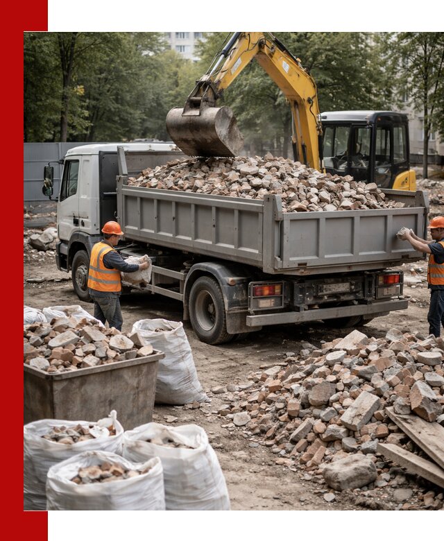 Вывоз строительного мусора в Геленджике с самосвалами и контейнерами