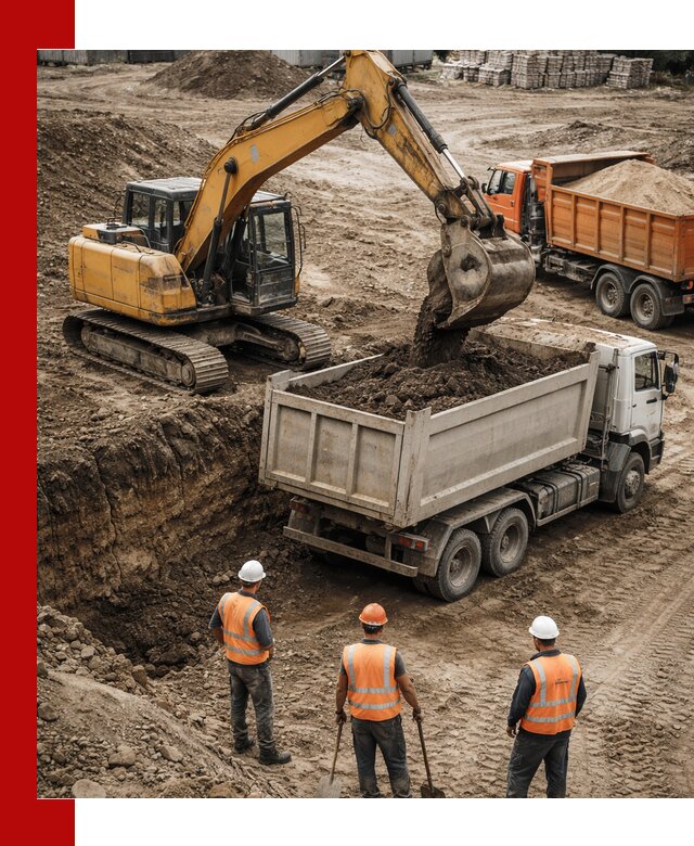 Разработка грунта для строительства и благоустройства в Геленджике