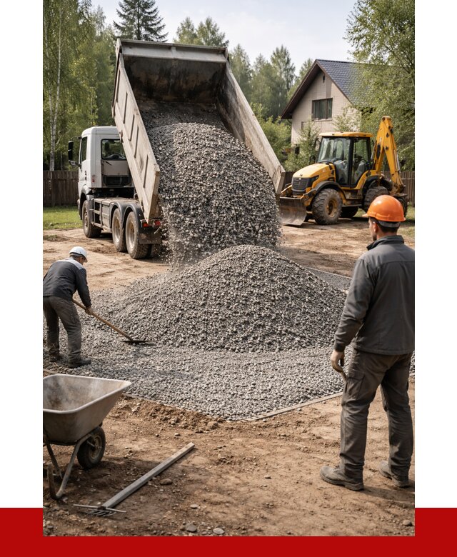 Отсыпка участка щебнем в Геленджике от 6756 р. ПРОНЕРУДГлн