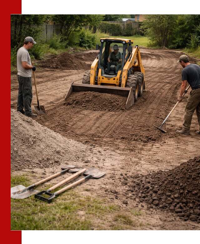 Планировка участка грунтом с вывозом и доставкой в Геленджике
