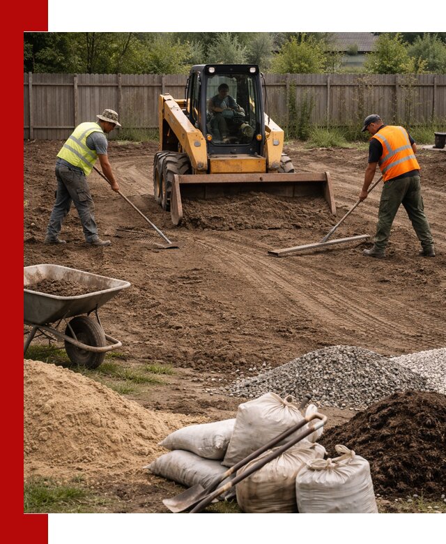 Выравнивание участка под строительство и благоустройство в Геленджике
