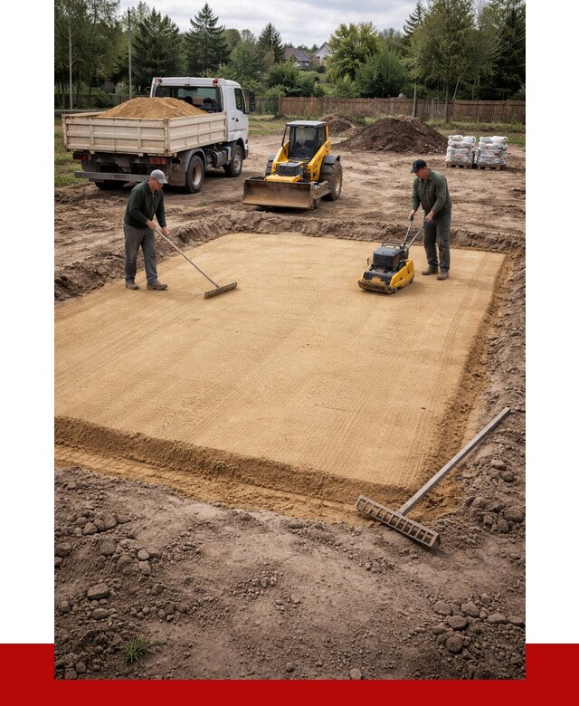 Устройство песчаной подушки в Геленджике от 4677 р. ПРОНЕРУДГлн